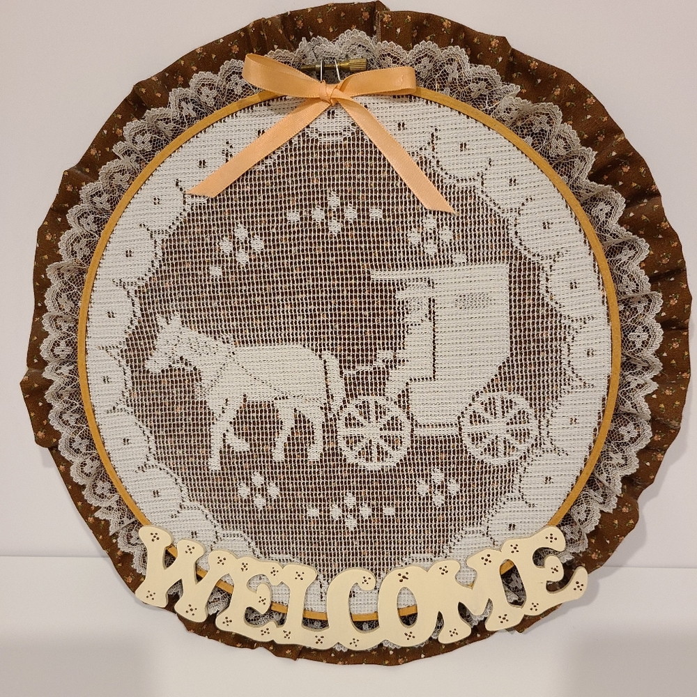 Hand crafted door decor